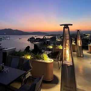 The Red Pier By Downtown Udaipur